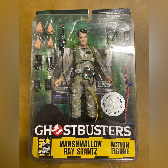 NWT 🎉HP🎉 Ghostbusters Marshmallow Ray Stantz 7” action figure 2016 SDCC - Picture 1 of 5